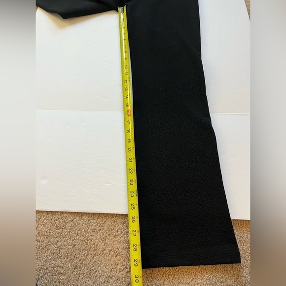 Betabrand Dress Straight Leg Yoga Work Pants Textured Black size Medium P - Picture 6 of 10